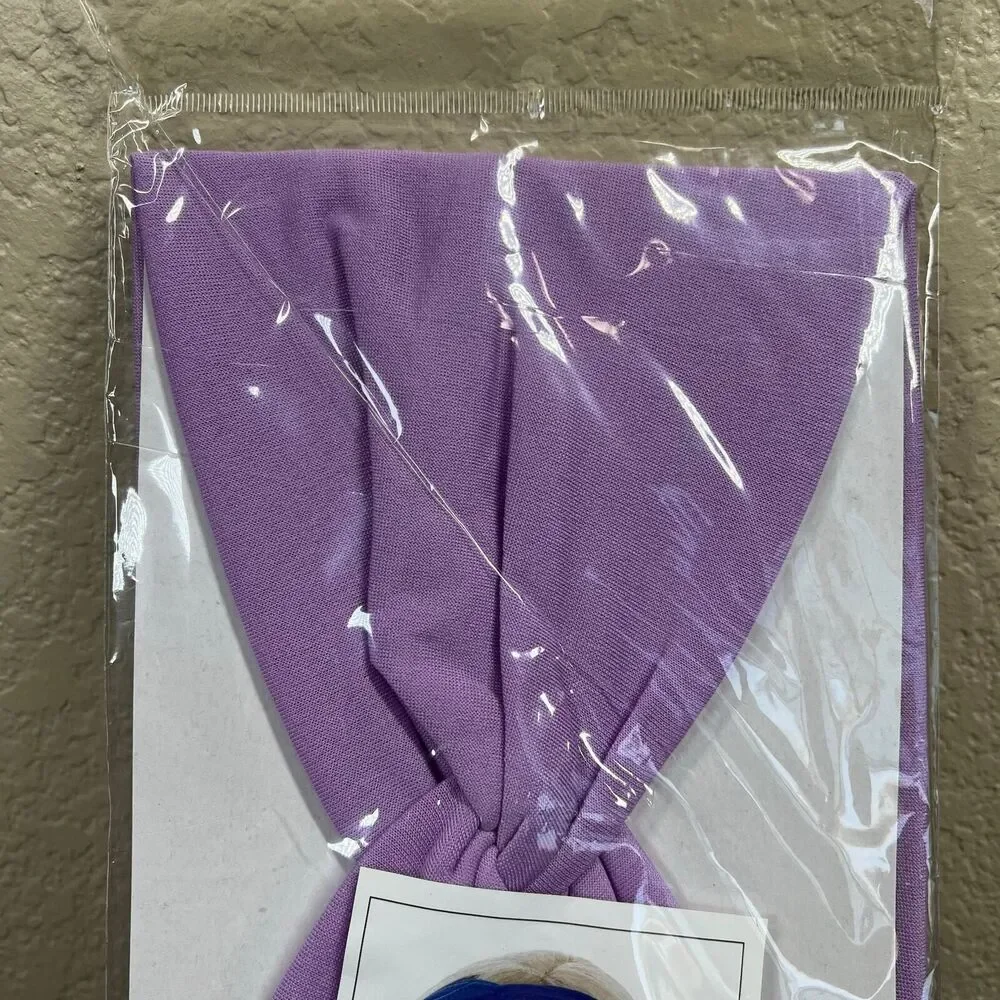 HeadBands Lavender  Wide Large Turban Boho Cloth Hairband Twisted Knot Yoga